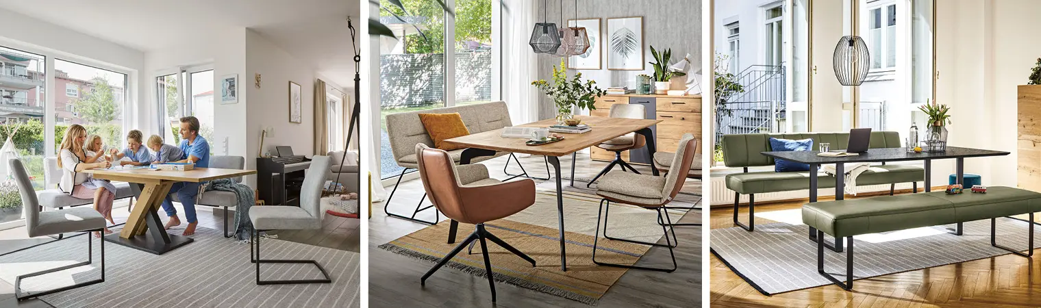 Auf der gemütlichen Polsterbank lässt es sich aushalten. Den Sitzkomfort gibt es mit und ohne Rückenlehne.