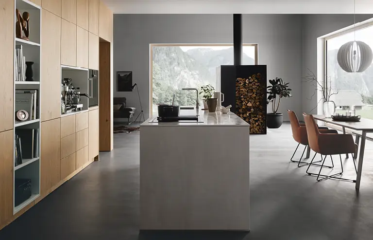 Naturmaterialien in der Küche