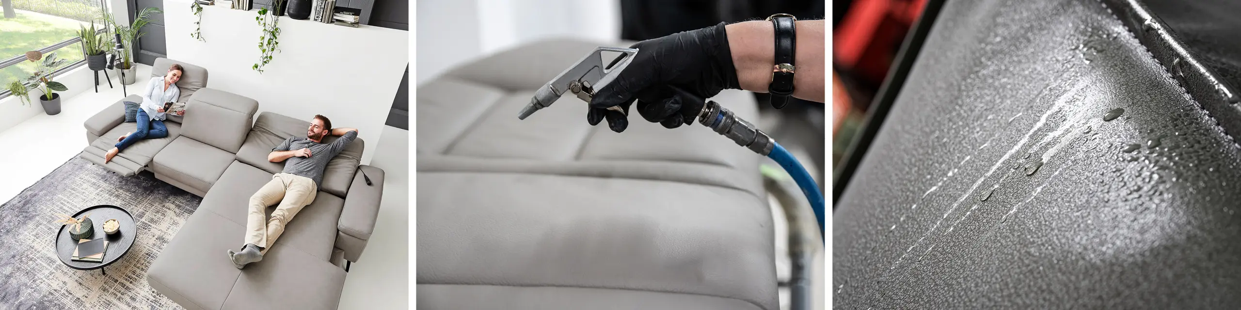 Ledermöbel in ihrer vollen Schönheit können Sie genießen, wenn Sie sie regelmäßig, imprägnieren, um sie vor Wasser und Schmutz zu schützen.