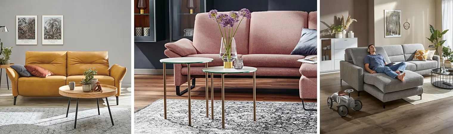 Holz, Metall, Glas, Keramik und Kunststoff – Couchtische gibt es in vielen unterschiedlichen Designs und Materialien. Finden Sie Ihren Favoriten bei Möbel Maier!