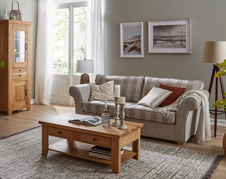 Lebensart Moebel Irvine Holz Wohnzimmer