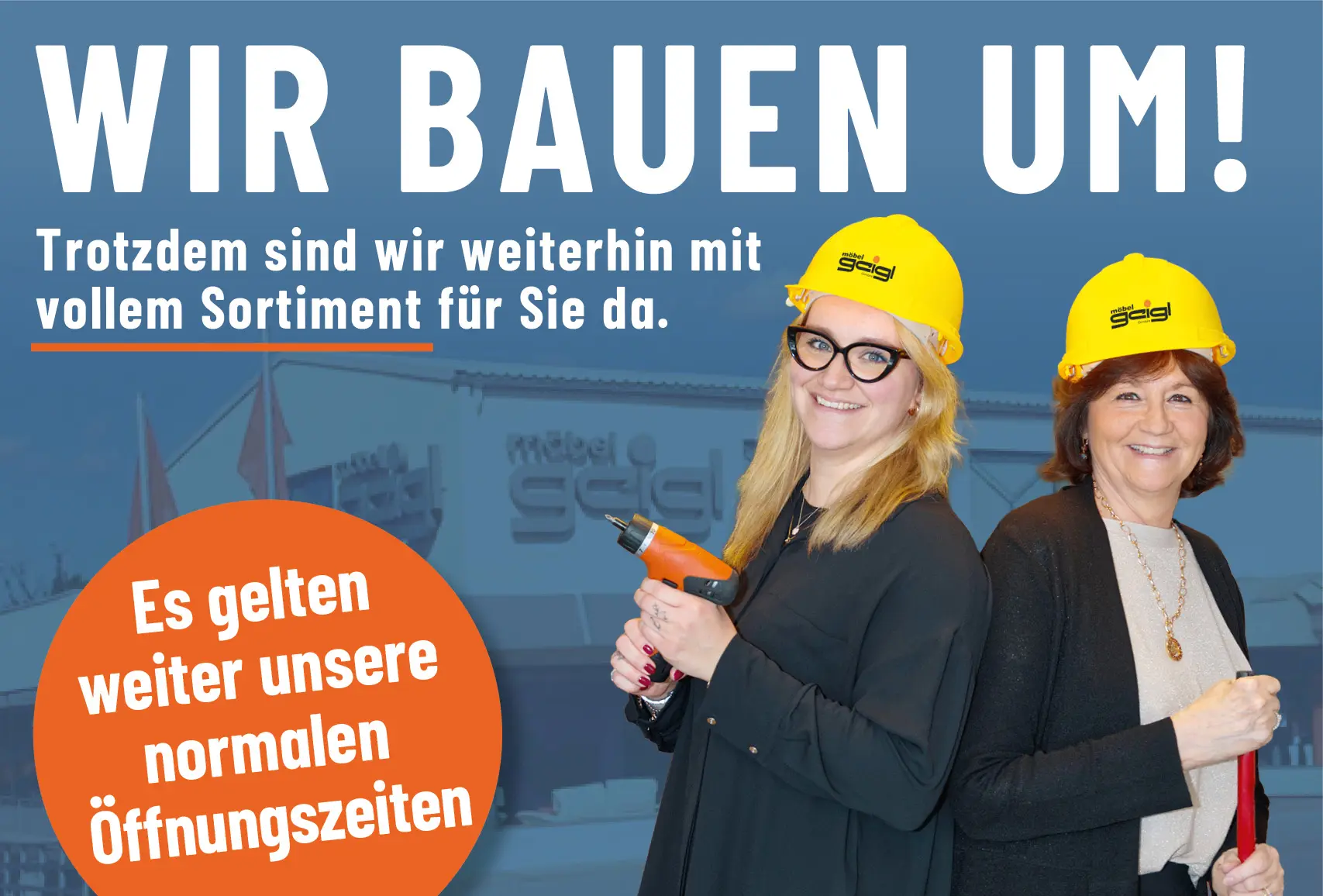 Wir bauen um
