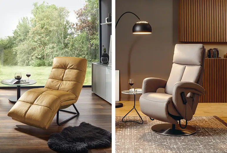 Ob aus Echtleder, Kunstleder oder Stoff – beim Kauf eines Relaxsessels liegt die Wahl des Materials bei Ihnen.