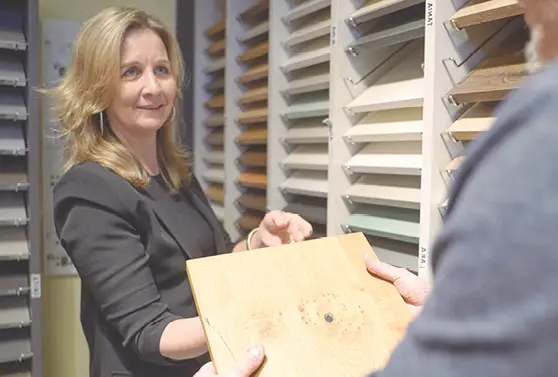 Montage einer Schranktür