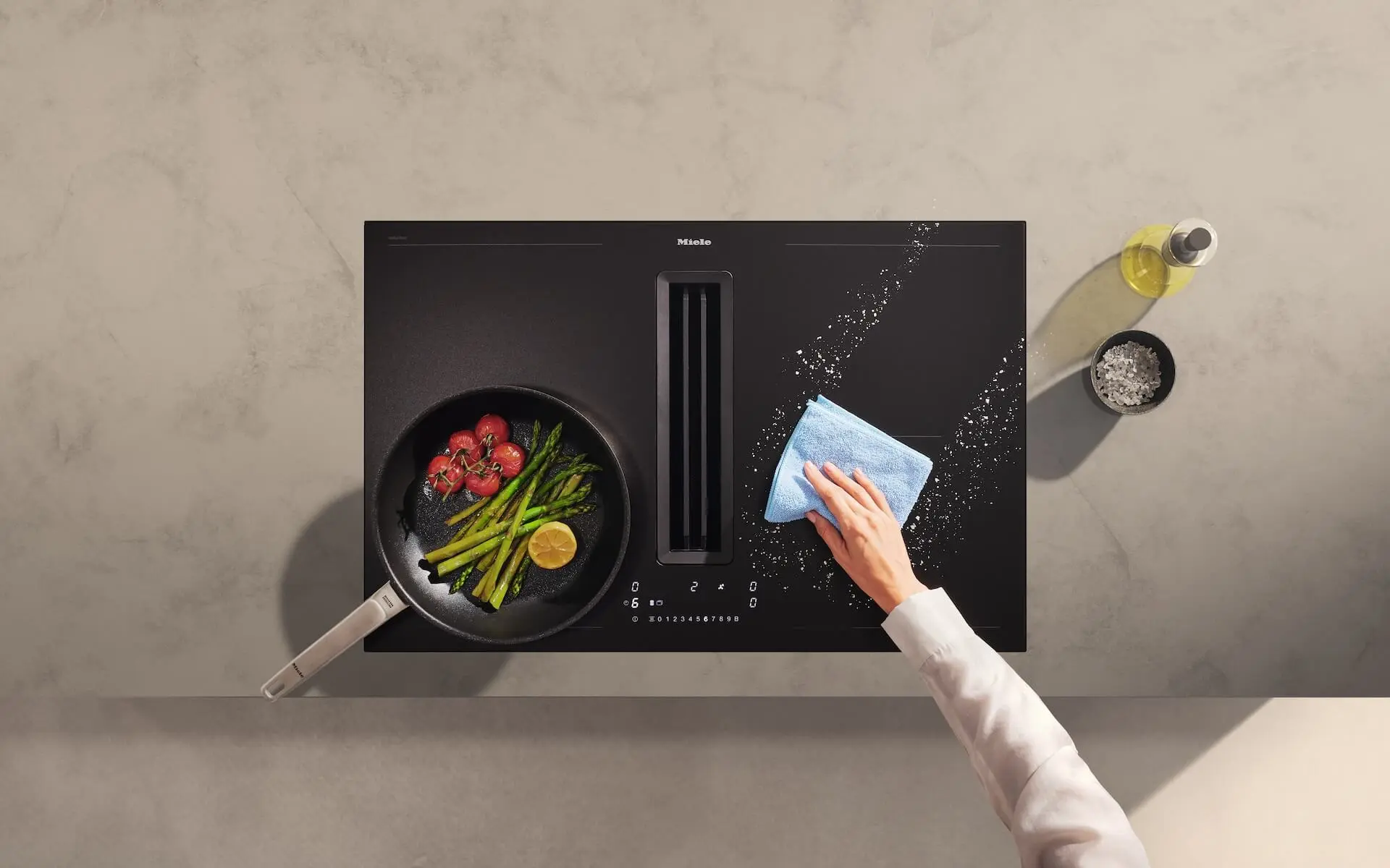 Miele induktionskochfeld mit mattem Finish