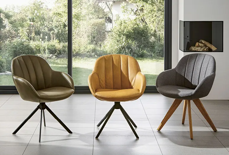 Polsterstühle gibt es in vielen unterschiedlichen Designs. Den Stil bestimmen Sie selbst.