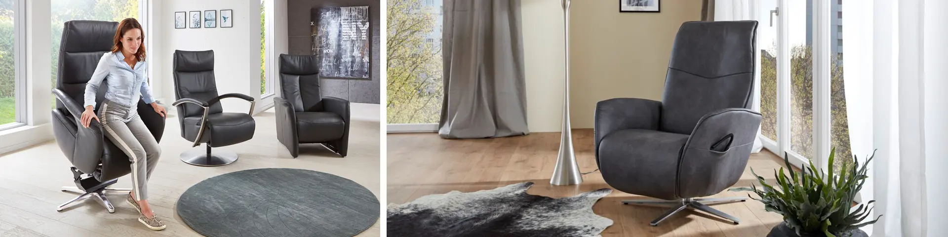 Relaxsessel sind mit unterschiedlichen Funktionen ausgestattet. Beliebt ist die Aufstehhilfe.