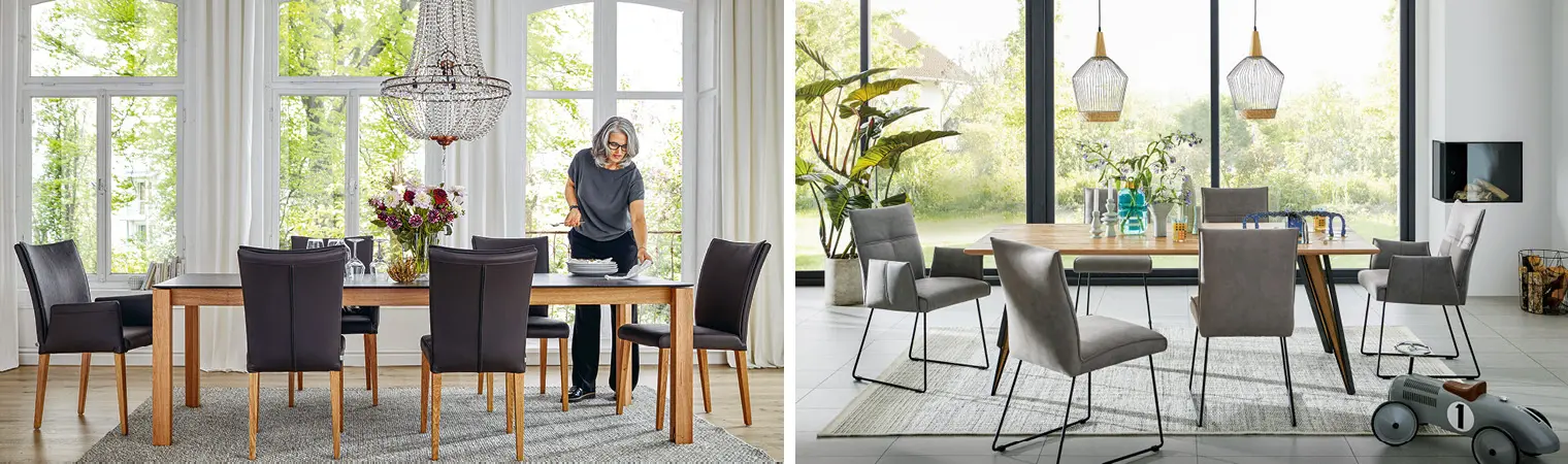 Ob Kronleuchter oder moderne Lampen: Die Beleuchtung im Esszimmer ist wichtig.