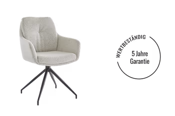 5 Jahre Garantie auf Raum.Freunde Armlehnstuhl Inke.