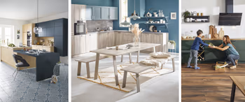 Offene Küchen werden auch als Wohnküchen oder Familienküchen bezeichnet. 