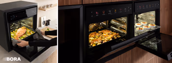 BORA X BO – freistehend und eingebaut, stylisch schwarz und modern