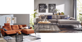 Sortiment an Ecksofas, Sitzlandschaften und Sesseln