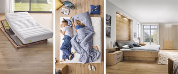 Matratze und Lattenrost gehören in jedes Schlafzimmer. Sie machen den Liegekomfort im Bett aus.