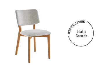 5 Jahre Garantie auf den Raum.Freunde Esszimmerstuhl Mila.