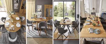 Verschiedene Designs für Esstische