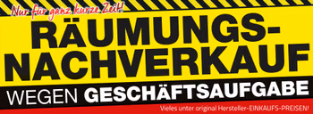 Räumungsnachverkauf