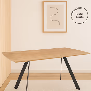 5 Jahre Garantie auf den Esstisch Bat.