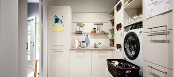 Hauswirtschaftsraum in L-Form