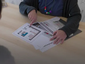 Raumplanung Kundengespräch Grundriss