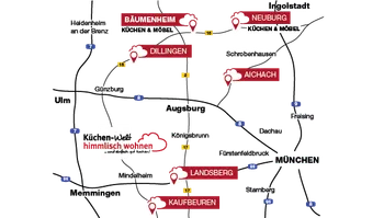 Anfahrtskarte zum Möbelhaus