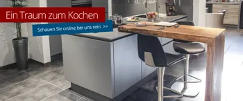 Eine Küchenansicht im Möbelhaus und Kochstudio Hansen