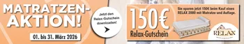 Matratzen-Aktion Relax-Gutschein