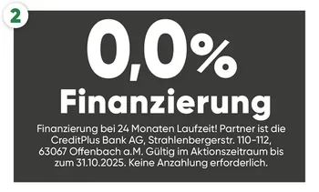 0% Finanzierung*