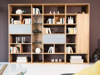 Massivholzwohnwand von Team7