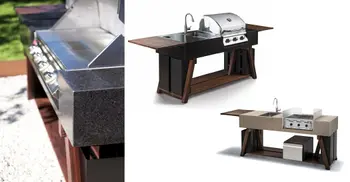 Nahaufnahme und Freisteller einer OCQ Outdoorkueche. 