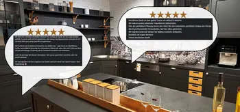 Sprechblasen mit Bewertungen