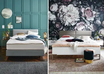 Bei der Gestaltung des Schlafzimmers sind Ihnen kaum Grenzen gesetzt. Sie haben Die Wahl aus einer Vielzahl von Designs, Schlafzimmermöbeln und Accessoires, um es sich so richtig gemütlich zu machen.