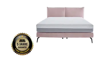 5 Jahres Garantie auf das Contur Polsterbett oder Boxspringbett Delia.