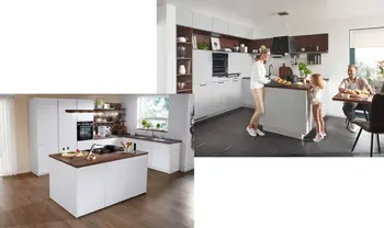 Ob Kücheninsel oder Halbinsel: In einer Wohnküche kommt beides gut an.