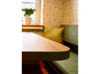 Detailaufnahme einer Sitznische