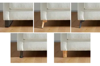 Fußvarianten von Schlafsofa Global Wohnen Laredo.