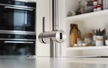 Sensor einer Sensorspüle im Detail.