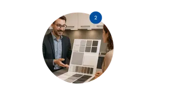 Schritt 2 beim Kauf einer Küchenplanung: Beratungsgespräch beim Küchenhändler