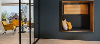 raumplus Gleittür im Gastraum, innen