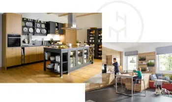 Küche im Landhausstil, Naturholzküche