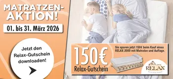 Matratzen-Aktion Relax-Gutschein