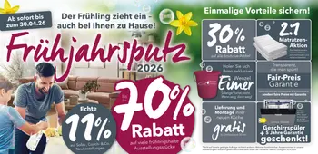 Frühjahrsputz-Aktion 2026 -  Jetzt einmalige Vorteile sichern!