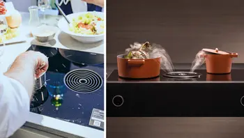 Zwei Herdplatten mit Muldenlueftern