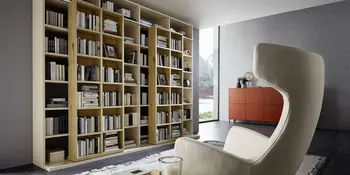 Wohnwand mit Sessel von Rietberger Möbel