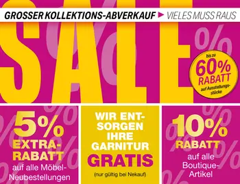 Großer Kollektions-Abverkauf