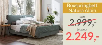Boxspringbett Natura Alpin