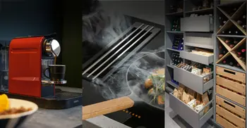 Verschiedene Beispiele für Küchenausstattungen.