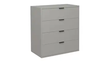 Kommode mit 4 Schubladen weiß