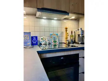 Herd, Abzug und Ofen einer Küche