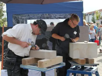 Mitarbeiter von einem regionalen Handwerksbetrieb