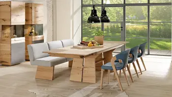 Moderne Wohn- und Esszimmereinrichtung von Voglauer bei Himmlisch Wohnen Asbach Bäumenheim - Holz, Lack, Stoff, Leder, etc. in unterschiedlichen Oberflächen und Farben, Vmontanara, Vvaganto, vtektura, vrock, vlacera und viele mehr